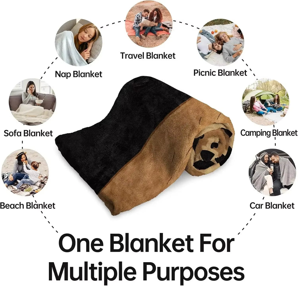 1PC Halloween Throw Blanket Black Bat Pumpkin Ghost Skull Thin Blanket Gifts for Decor Couch Bed Car Home Camping All Season Use
