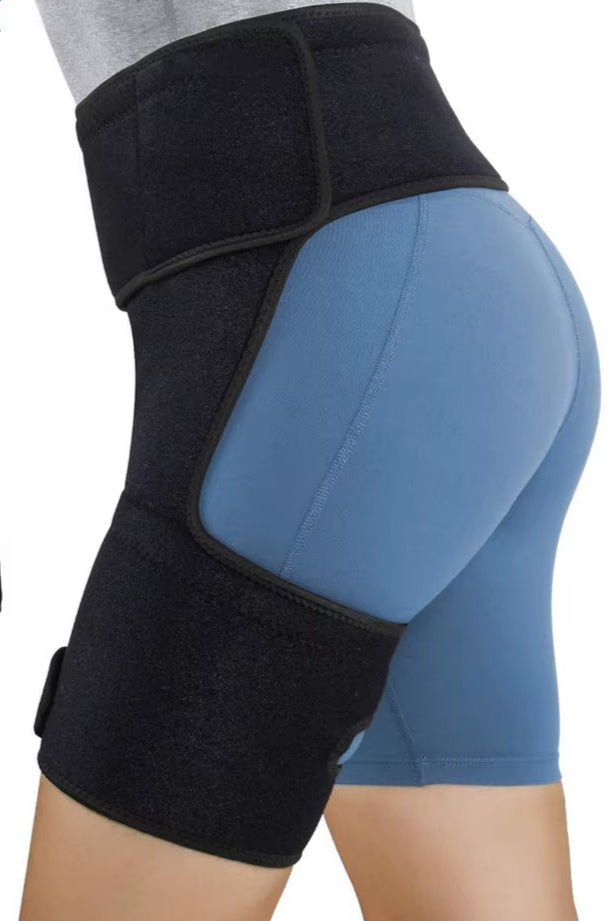 1Pcs Hip Brace Thigh Compression Sleeve,Hamstring & Groin Compression Sleeve Wrap for Sciatic Nerve Relief,Hip Support Brace