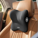 Universal Memory Foam Car Headrest and Lumbar Support Cushion for Enhanced Comfort