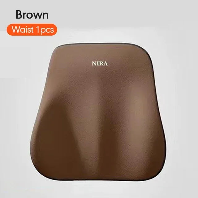 Universal Memory Foam Car Headrest and Lumbar Support Cushion for Enhanced Comfort