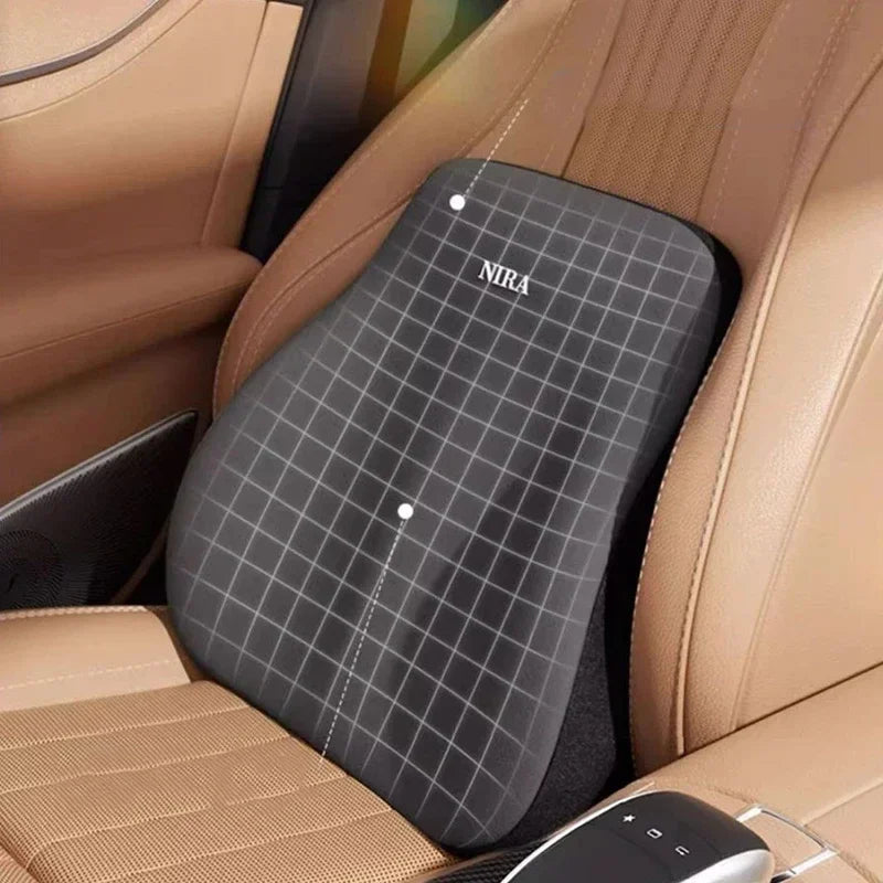 Universal Memory Foam Car Headrest and Lumbar Support Cushion for Enhanced Comfort