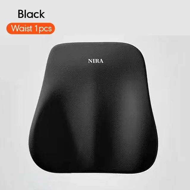 Universal Memory Foam Car Headrest and Lumbar Support Cushion for Enhanced Comfort