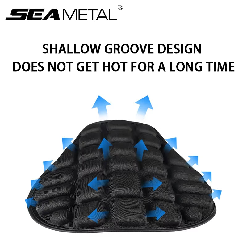 SEAMETAL Motorcycles Seat Cover Cushion Black EVA Foam Soft Comfortable Seat Cushion Universal for Motorbike Electric Bike
