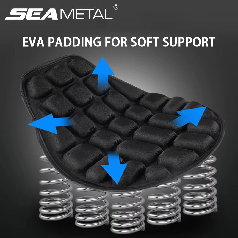 SEAMETAL Motorcycles Seat Cover Cushion Black EVA Foam Soft Comfortable Seat Cushion Universal for Motorbike Electric Bike