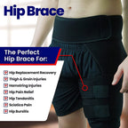1Pcs Hip Brace Thigh Compression Sleeve,Hamstring & Groin Compression Sleeve Wrap for Sciatic Nerve Relief,Hip Support Brace